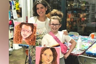 Painting Portraits with Mom or Dad: Connect through Art